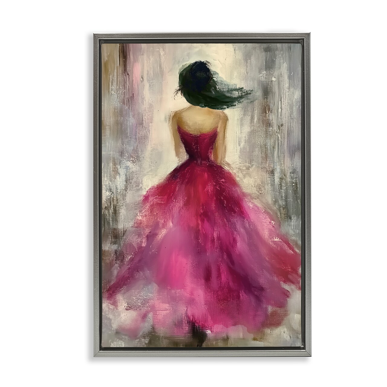 Stupell Industries After Midnight Girl in Gown Floating Frame, design by Annabelle Hall